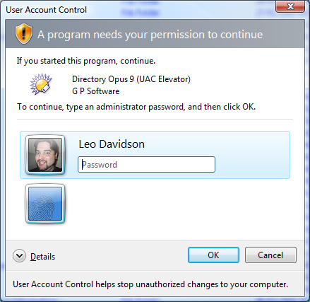 Directory Opus 9: UAC also allows non-admin accounts to perform admin actions with an appropriate password.